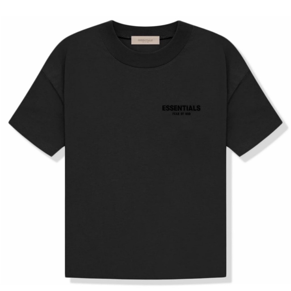 Fear of God Essentials T-Shirt Men’s Medium “Stretch Limo” Black – Brand New